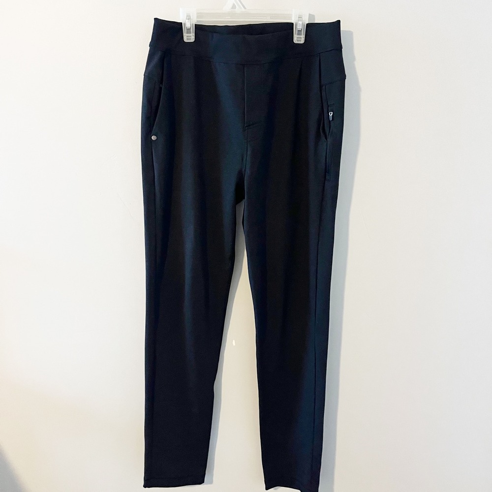 Vuori Coronado Pant Mens Medium Black Recycled Stretch Tapered V435